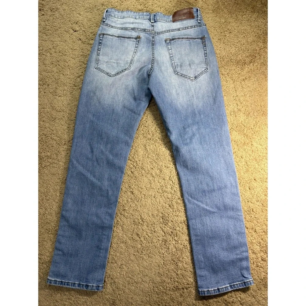 Nation of Saints Jeans Men 32x30 Slim Stretch Blue Straight Leg Low Rise Preppy